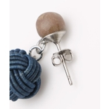 【岩座】本藍染め 水引水晶ピアス | アミナコレクション  | 詳細画像9 