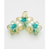 グリーン | 【カヒコ】オーロラプルメリアヘアクリップ | アミナコレクション 