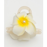 ホワイト | 【カヒコ】プルメリアリアヘアクリップ | アミナコレクション 