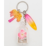 ピンク | 【カヒコ】プルメリアボトルキーホルダー | アミナコレクション