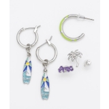 シルバー | 【カヒコ】ナルボードＳＥＴピアス | アミナコレクション 