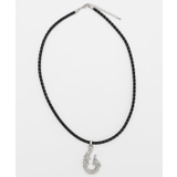 ブラック | 【カヒコ】メンズクロスフィッシュフックネックレス | アミナコレクション 