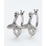 シルバー | 【カヒコ】ホエールフープピアス | アミナコレクション 