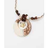 ベージュ | 【カヒコ】プルメニネックレス | アミナコレクション 