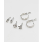 シルバー | 【カヒコ】ルアナセットピアス | アミナコレクション 