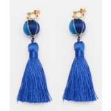 ブルー | 【カヤ】彩り手鞠イヤリング | アミナコレクション 