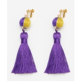 パープル | 【カヤ】彩り手鞠イヤリング | アミナコレクション 