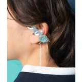 ライトブルー | 【カヤ】芍薬華やぎイヤーフック | アミナコレクション