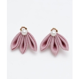 ピンク | 【カヤ】花平つまみイヤリング | アミナコレクション
