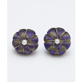 パープル | 【カヤ】鱗ふくれピアス | アミナコレクション