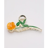 オレンジ | 【カヤ】花めくポピーヘアクリップ | アミナコレクション
