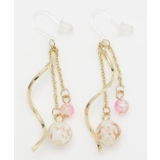 ホワイト | 【カヤ】ほたる光ピアス | アミナコレクション