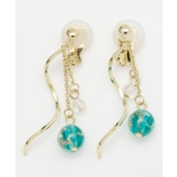 グリーン | 【カヤ】ほたる光イヤリング | アミナコレクション