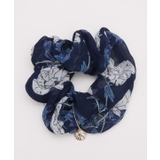 ネイビー | 【カヤ】牡丹シュシュヘアゴム | アミナコレクション 