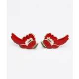 レッド | 【カヤ】花紋ピアス | アミナコレクション