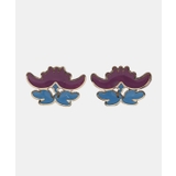 パープル | 【カヤ】花紋ピアス | アミナコレクション