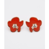 オレンジ | 【カヤ】花紋ピアス | アミナコレクション