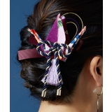 パープル | 【カヤ】折鶴祝いヘアクリップ | アミナコレクション 