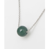 シルバー | 【チャイハネ】翡翠粒ネックレス | アミナコレクション