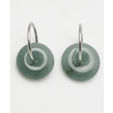 グリーン | 【チャイハネ】翡翠輪ピアス | アミナコレクション 