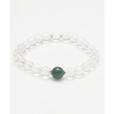 グリーン | 【チャイハネ】翡翠玉メンズブレスレット | アミナコレクション 