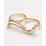 ゴールド | 【チャイハネ】ナミナミダブルフィンガーリング | アミナコレクション 