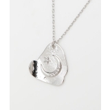 シルバー | 【チャイハネ】ムーンプレートネックレス | アミナコレクション