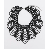 ブラック | 【欧州航路】レースビーズネックレス | アミナコレクション 