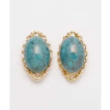 ターコイズブルー | 【欧州航路】【Fromチェコ】オーバルピアス | アミナコレクション