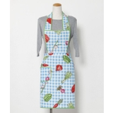 ライトブルー | 【欧州航路】【Fromイタリア】チェックベジエプロン | アミナコレクション