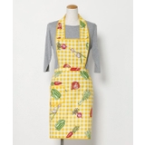 イエロー | 【欧州航路】【Fromイタリア】チェックベジエプロン | アミナコレクション