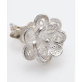 【欧州航路】銀細工マルタフィグリー ダブルフラワーピアス | アミナコレクション  | 詳細画像4 