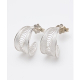 シルバー | 【欧州航路】銀細工マルタフィグリー シンプルフープピアス | アミナコレクション 