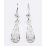 シルバー | 【欧州航路】銀細工マルタフィグリー ミニドロップピアス | アミナコレクション