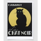 ブラック×イエロー | 【欧州航路】ネコキャバレーポストカード | アミナコレクション 