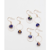 【欧州航路】【ベネチアンガラス】ミルフィサークルピアス | アミナコレクション  | 詳細画像7 