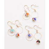 【欧州航路】【ベネチアンガラス】ミルフィサークルピアス | アミナコレクション  | 詳細画像8 