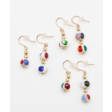 【欧州航路】【ベネチアンガラス】ミルフィレンピアス | アミナコレクション  | 詳細画像7 