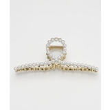 ゴールド | 【欧州航路】シングルパールリボンヘアクリップ | アミナコレクション 