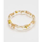 イエロー | 【欧州航路】フラワークリアウェーブリング | アミナコレクション 