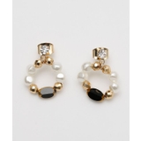 ブラック | 【欧州航路】パールカットピアス | アミナコレクション