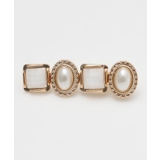 ホワイト | 【欧州航路】アンティストーンヘアクリップ | アミナコレクション 