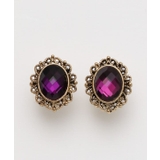 パープル | 【欧州航路】カットビジュフレピアス | アミナコレクション