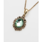 グリーン | 【欧州航路】カットビジュフレネックレス | アミナコレクション 