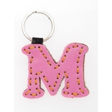 ピンク | 【チャイハネ】レザーアルファベットキーホルダー | アミナコレクション