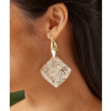 ゴールド | 【マウナロア】アセチスクエアピアス | アミナコレクション 