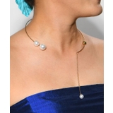 ゴールド | 【マウナロア】パールオープンネックレス | アミナコレクション 