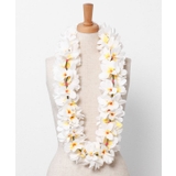 ホワイト | 【マウナロア】プルメリアボリュームレイ | アミナコレクション 