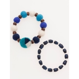 【チャイハネ】カラフルフェルトボールブレスレット2本セット | アミナコレクション | 詳細画像1