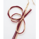 【カヤ】水引結び輪重ねピアス | アミナコレクション  | 詳細画像1 